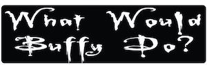 What Would Buffy Do Car Magnet