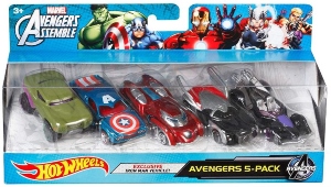 Avengers Hot Wheels 5 Pack