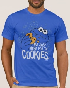 Cookie Monster Here For Cookies T-Shirt