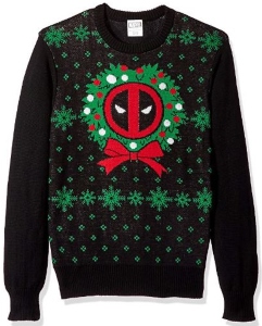 Deadpool Wreath Ugly Christmas Sweater