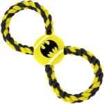 Tennis Ball And Rope Batman Dog Toy