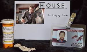 House MD ID And Vicodin Bottle