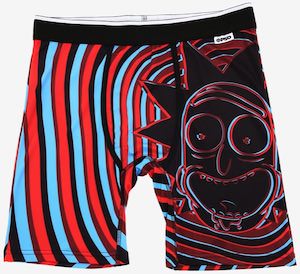 Swirly Rick and Morty Boxers