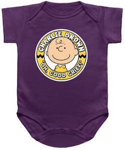 Charlie Brown Oh Good Grief Baby Bodysuit