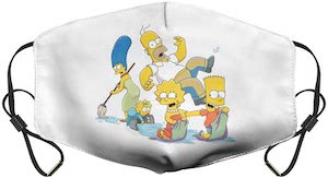 The Simpsons Family Spring Cleaning Face Mask
