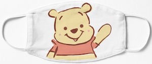 Waving Winnie the Pooh Face Mask
