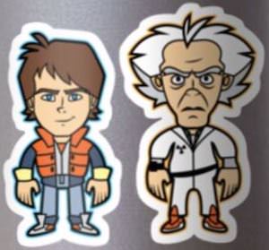 Back To The Future Marty And Doc Stickers