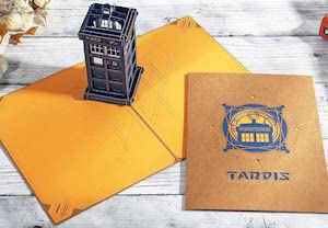 3D Tardis Doctor Who Greeting Card