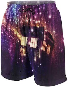 Tardis And The Galaxy Swim Trunks