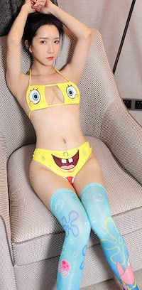 SpongeBob Micro Bikini Set With Tights