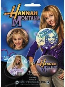 Hannah Montana 4 Button Set