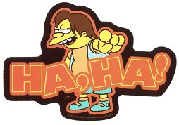 The SImpsons Nelson sticker