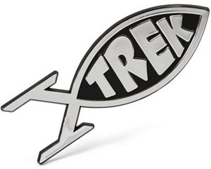 Star Trek fish shape car emblem