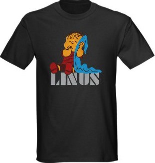 Peanuts t-shirt with Linus on it