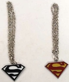 Superman logo necklace