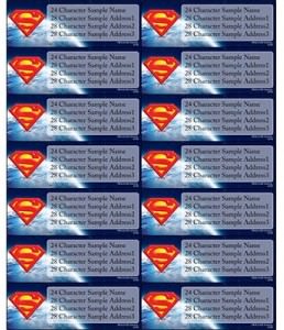 Superman Address Labels