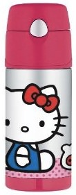 Keep your drink cold up to 12 hours with this Hello Kitty FUNtainer bottle from Thermos
