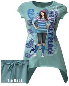 Selena Gomez is Alex Russo on this Disney Wizards of Waverly Place Tshirt