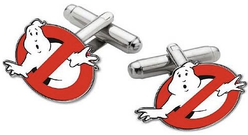 Dress up smart with these Ghostbusters cufflinks.