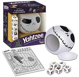 Nightmare Before christmas collectors edition yahtzee game with Jack and all the other characters.