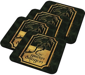 Lord of the ring Green Dragon coaster set (4pieces)