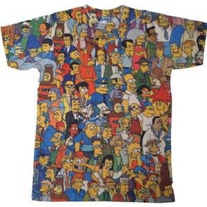 Everybody who lives in Springfield is on this Simpsons t-shirt