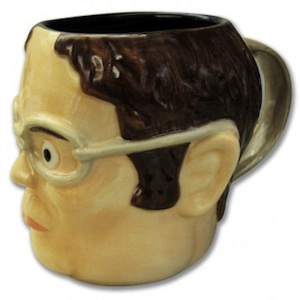 Dwight Schrute Head Shaped Mug