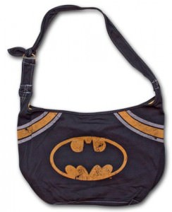 Batman Distressed Logo Sling Bag Purse