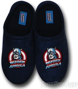 Captain America Polar Fleece Slippers