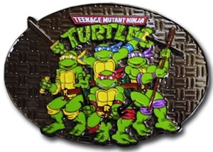 Teenage Mutant Ninja Turtles belt buckle