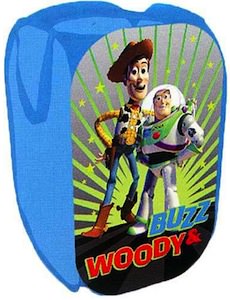Toy Story laundry hamper with Buzz and woody