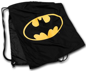 Batman nylon backpack with logo and cape
