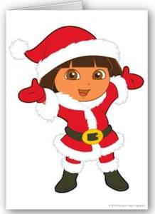 Dora The Explorer Christmas Card