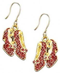 Dorothy’s Ruby Slippers Swarovski Crystal Earrings