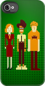 IT Crowd iPhone case with Moss, Roy and Jen