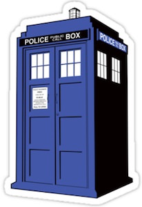 Doctor Who Tardis sticker