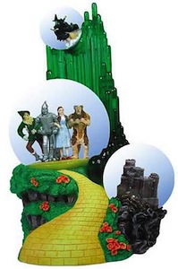 Emerald City Triple Snow Globe