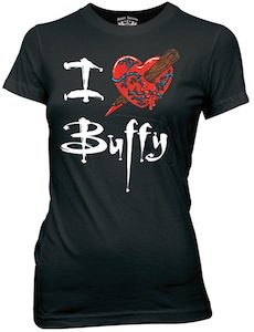 I heart Buffy T-shirt for Buffy the vampire slayer fans