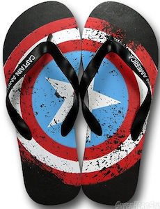 Captain America Flip Flops