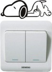 Snoopy light switch decal