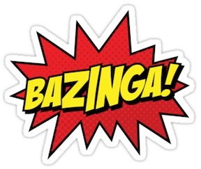 The Big Bang Theory Bazinga Sticker