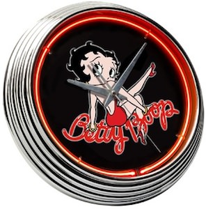 Betty Boop vintage neon wall clock