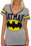 Batman hockey t-shirt with the batman logo on front