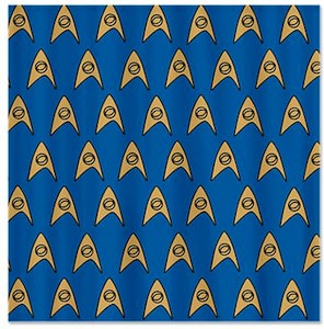 Star Trek Science Badge Shower Curtain