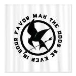 The Hunger Games Mockingjay Shower Curtain