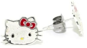 Hello Kitty Face Earrings