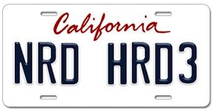 Chuck Nerd Herd License Plate