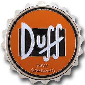 Duff Beer Bottle Cap Belt Buckle