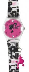 Barbie Watch Pink Poodle Charm