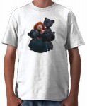 Brave Merida and the three Bear cubs t-shirt